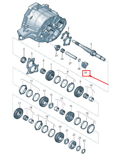 Neu audi ruckwarts welle - 8t,